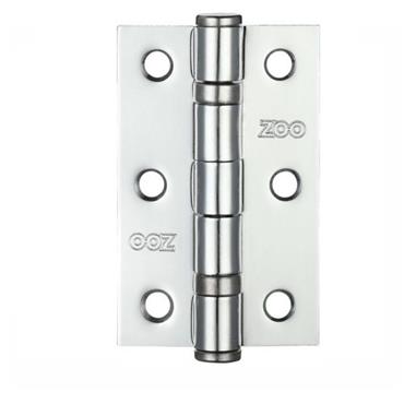 ZOO HINGE 4" BALL BEARING BLACK COATED PAIR 1/2HR