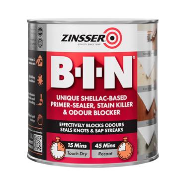 ZINSSER B-I-N PRIMER SEALER 1L SHELLAC BASED