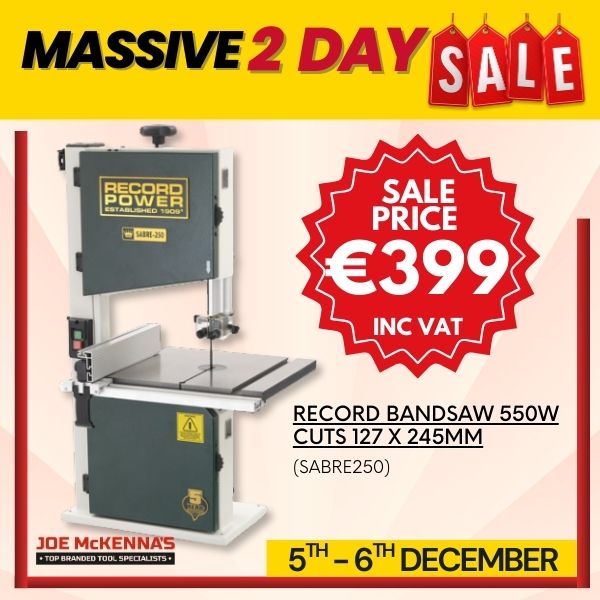 Record Power bandsaw 550w,Sabre250,JoeMckenna
