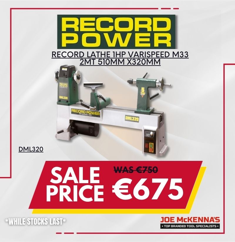 Record Power, RECORD LATHE 1HP VARISPEED M33 2MT 510MM X320MM, JoeMckenna, Limerick, Hardware, Woodwork, Machineries, Record Power Ireland