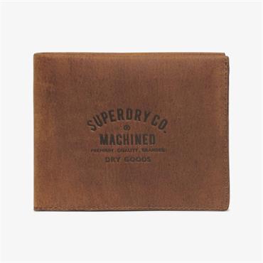 SUPERDRY LEATHER GOODS WALLET - BROWN