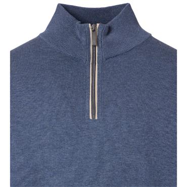 CASA MODA 1/2 ZIP SWEATER - BLUE
