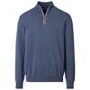 CASA MODA 1/2 ZIP SWEATER - BLUE