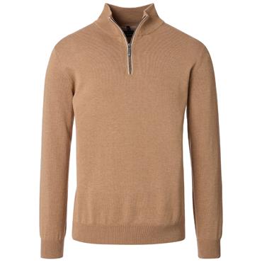 CASA MODA 1/2 ZIP SWEATER - YELLOW