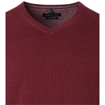 CASA MODA V-NECK JUMPER - RED