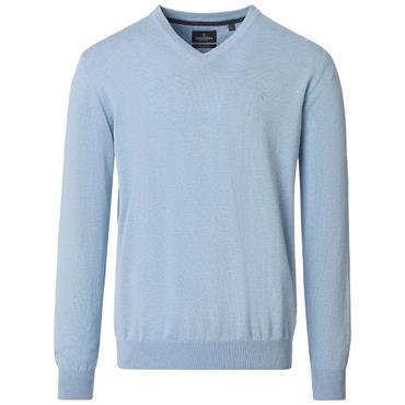 CASA MODA V-NECK JUMPER - BLUE