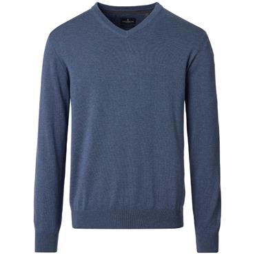 CASA MODA V-NECK JUMPER - NAVY