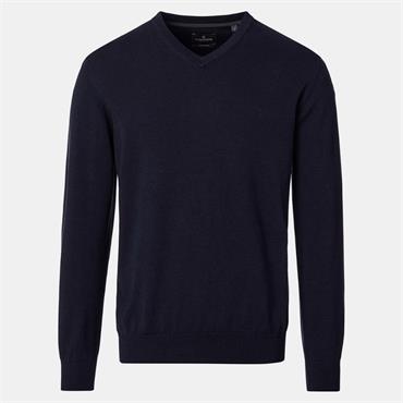 CASA MODA V-NECK JUMPER - NAVY