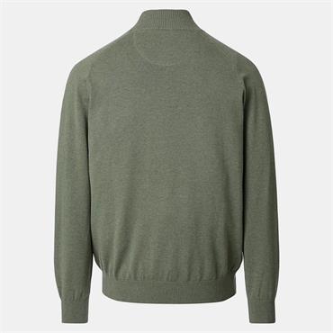 CASA MODA FULLZIP CARDIGAN - GREEN