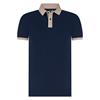 MARCO MANZINI TIGER POLO SHIRT - NAVY