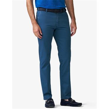MEYER OSLO TWO-TONE CHINOS - BLUE