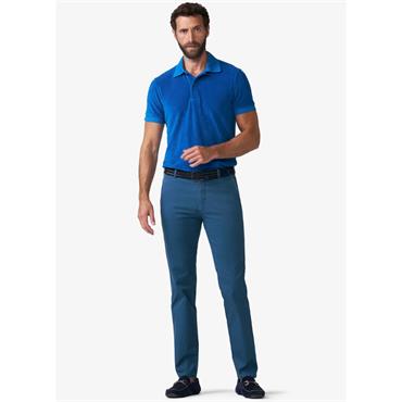 MEYER OSLO TWO-TONE CHINOS - BLUE