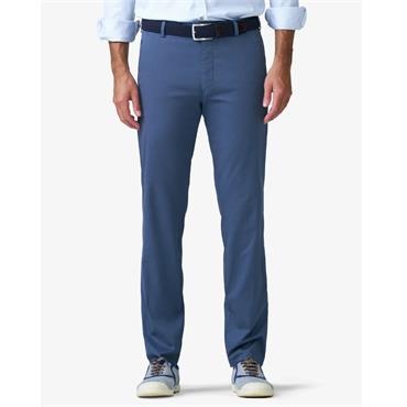 MEYER BONN MICRO PRINT CHINOS - BLUE
