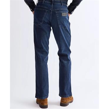 WRANGLER TEXAS STRAIGHT STRETCH JEANS - NAVY