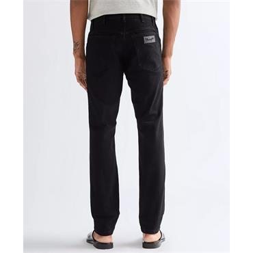 WRANGLER TEXAS SLIM STRETCH JEANS - BLACK