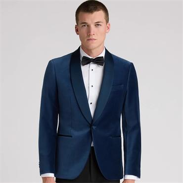 REMUS UOMO ROMEO VELVET JACKET - BLUE