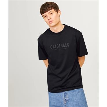 JACK&JONES FREDERIKS T-SHIRT - BLACK