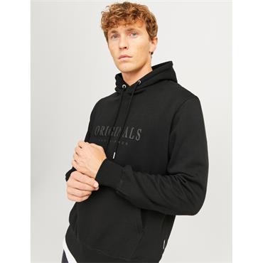 JACK&JONES FREDERIKS HOODIE - BLACK