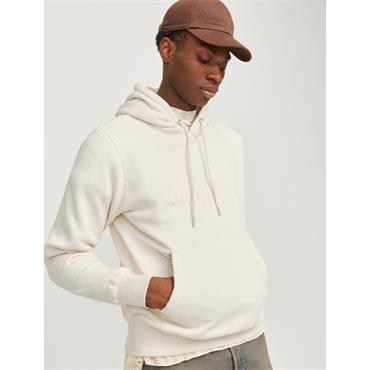 JACK&JONES FREDERIKS HOODIE - CREAM
