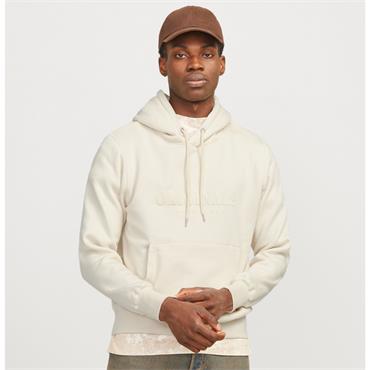 JACK&JONES FREDERIKS HOODIE - CREAM