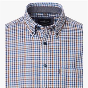 CASA MODA KENT CHECK SHIRT - BLUE