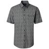 CASA MODA B.D. PRINT SHORT SLEEVE SHIRT - NAVY