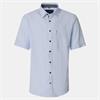 CASA MODA LINEN SHORT SLEEVE SHIRT - BLUE