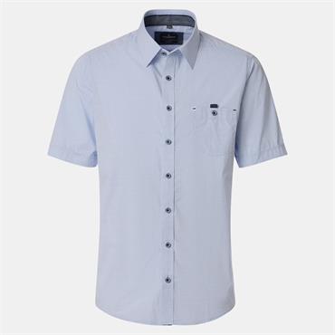 CASA MODA SHORT SLEEVE CASUAL SHIRT - BLUE