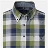 CASA MODA B.D. CHECK SHORT SLEEVE SHIRT - GREEN