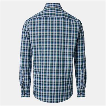 CASA MODA B.D. CHECK SHIRT - BLUE