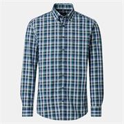 CASA MODA B.D. CHECK SHIRT - BLUE