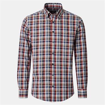 CASA MODA B.D. CHECK SHIRT - RED