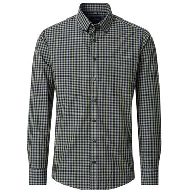 CASA MODA B.D. CHECK CASUAL SHIRT - GREEN