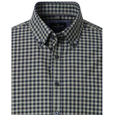 CASA MODA B.D. CHECK CASUAL SHIRT - GREEN