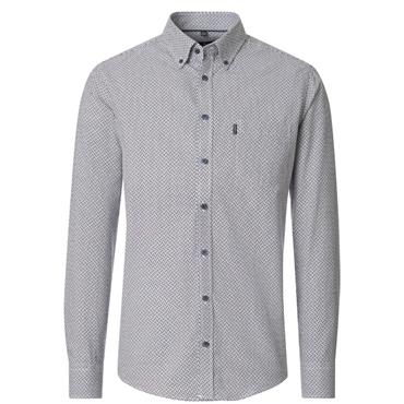 CASA MODA B.D. PRINT SHIRT - BROWN
