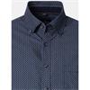 CASA MODA B.D. PRINT SHIRT - NAVY