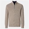 CASA MODA 1/2 ZIP SWEATER - BEIGE