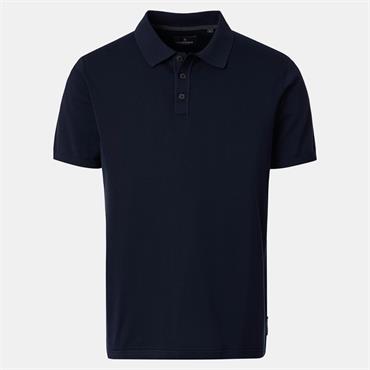 CASA MODA KNITTED POLO SHIRT - NAVY