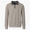 CASA MODA 1/2 ZIP SWEATSHIRT - BEIGE