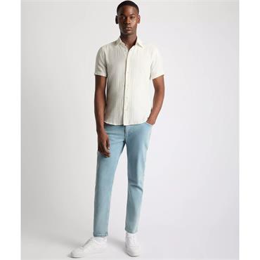 REMUS UOMO OSCAR SHORT SLEEVE SHIRT - BEIGE