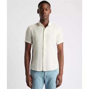 REMUS UOMO OSCAR SHORT SLEEVE SHIRT - BEIGE