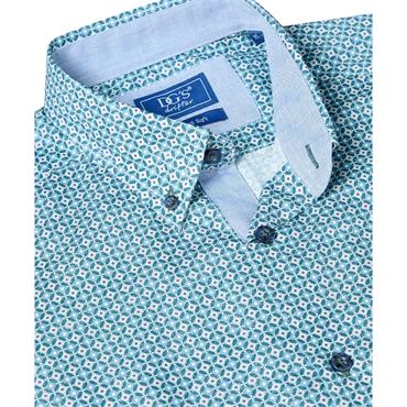 DG'S DRIFTER IVANO PRINT SHIRT - TEAL