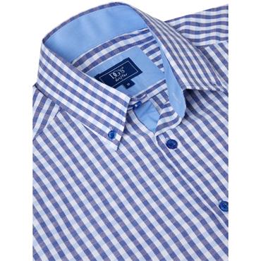 DG'S DRIFTER CHECK SHORT SLEEVE SHIRT - BLUE