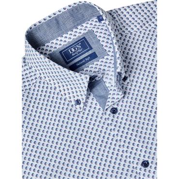 DG'S DRIFTER IVANO PRINT SHIRT - BLUE