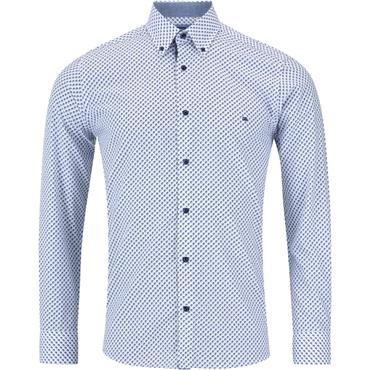 DG'S DRIFTER IVANO PRINT SHIRT - BLUE