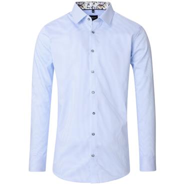 VENTI KENT CITY STRIPE SHIRT - BLUE
