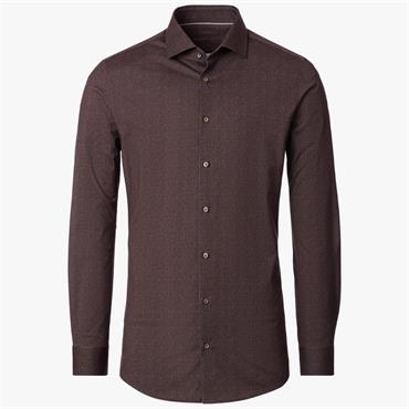 VENTI JERSEY FLEX KENT CITY SHIRT - BROWN