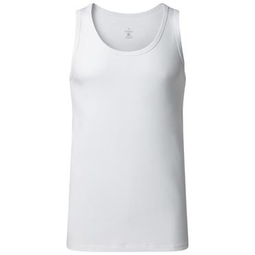 VEDONEIRE COTTON SLEEVELESS VEST - WHITE