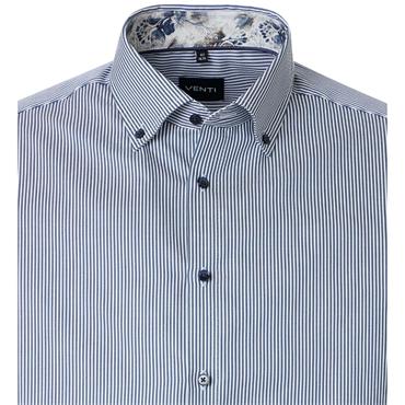 VENTI B.D. CITY STRIPE SHIRT - BLUE