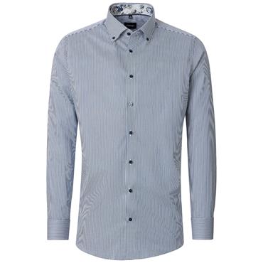 VENTI B.D. CITY STRIPE SHIRT - BLUE